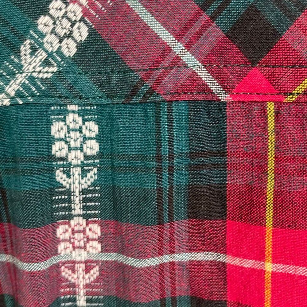 Cabin Creek Vintage Cotton Button Up Plaid Shirt size L - Picture 12 of 12